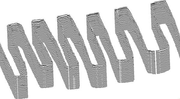 Output GPR data to 3D plotting software