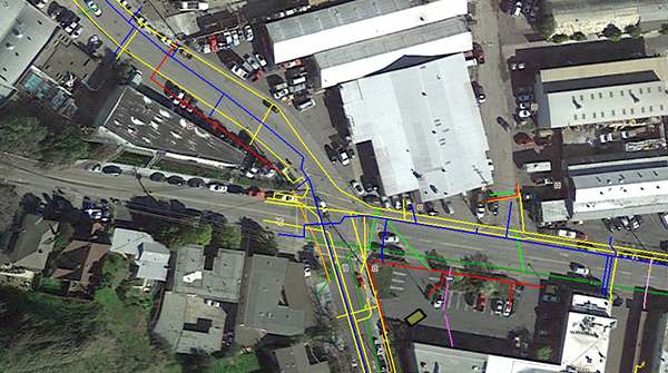 Plotting buried utilities on Google Earth